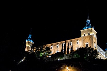 Alcazar toledo night
