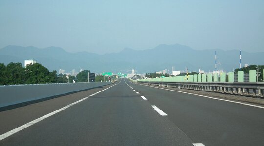 High speed road get on the expressway sapporo