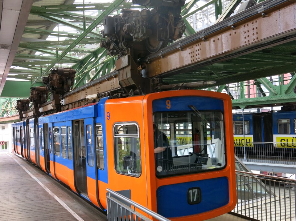 Technology blue-orange rail