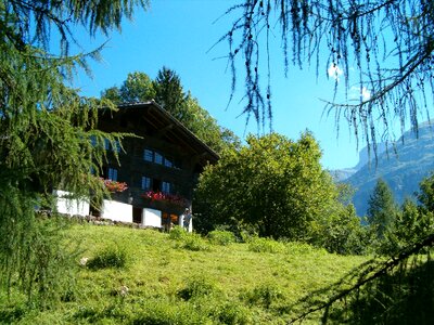 Traditional switzerland wood