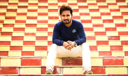 Sitting stairs waseem khan