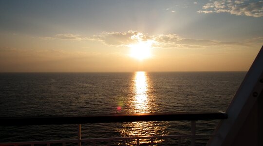 Dawn sea sky