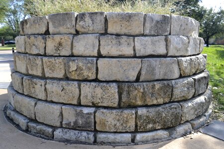 Cylindrical brick wall deep