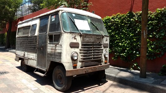 Vehicle antique car hippie van