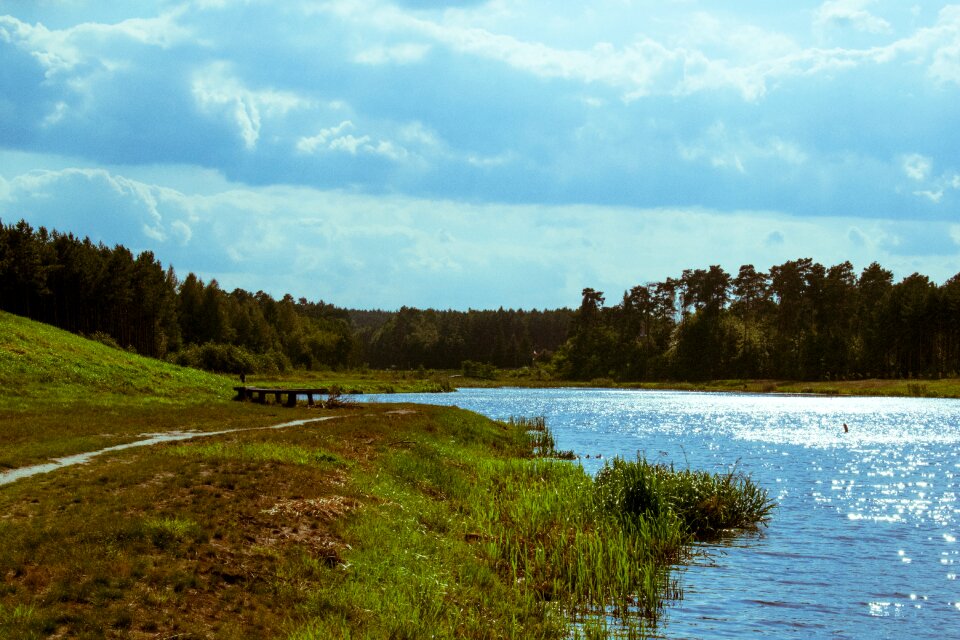 Nature pond lagoon