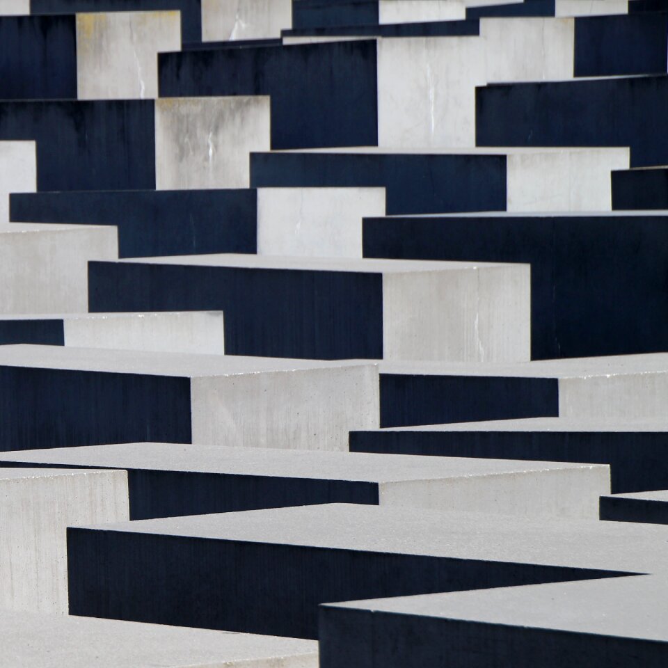Grey concrete blocks concrete