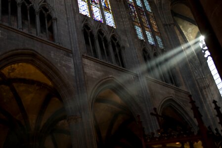 Catholic religious stained glass windows photo