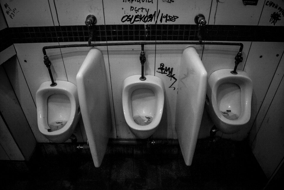 Porcelain bathroom dirty