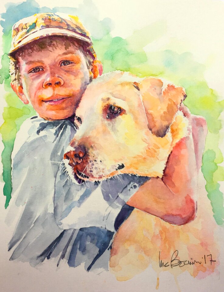 Pet animal cheerful