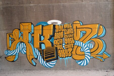 Graffiti street art wall photo