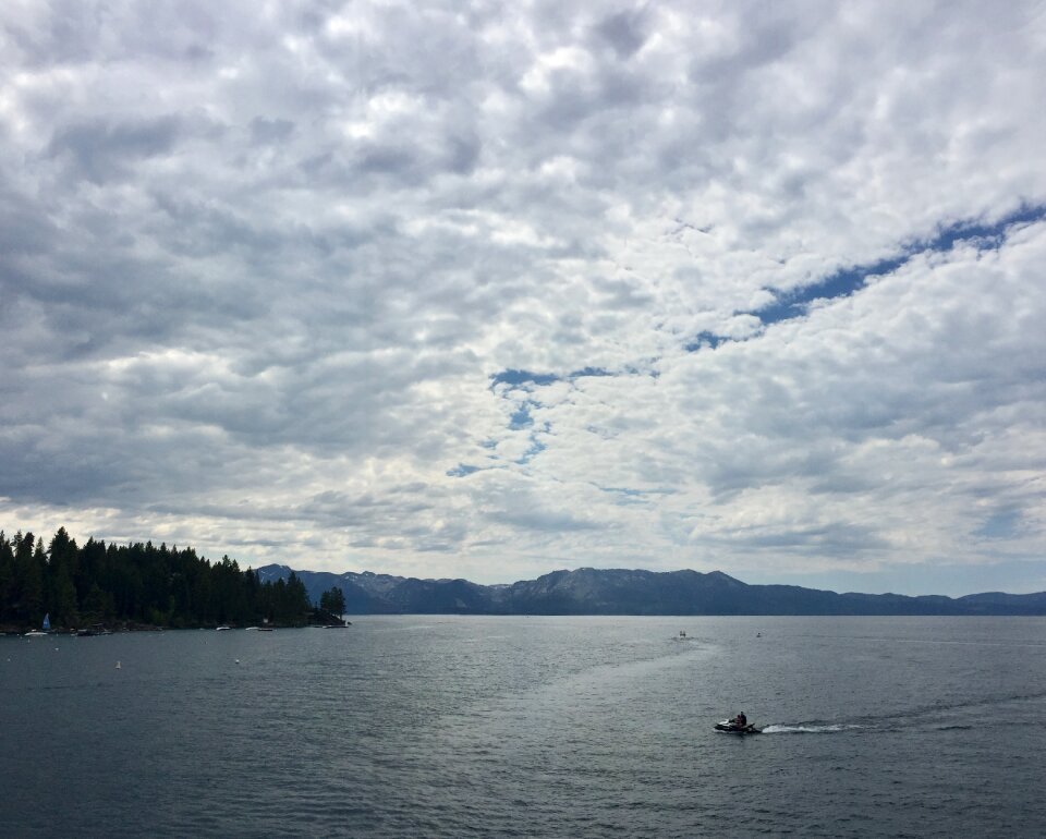 Sky blue landscape