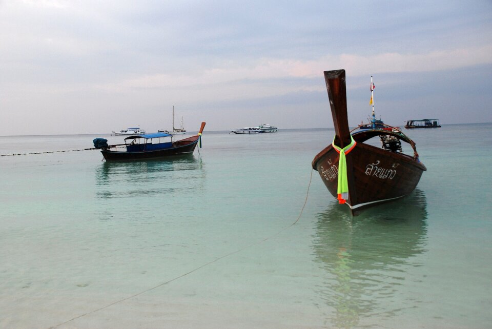 The south of thailand fisherman sky