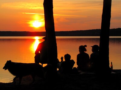 Sunset evening poland