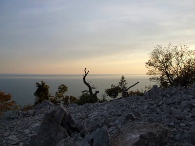 Trieste rielke path evening