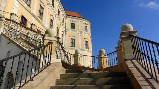 Staircase castle staircase czech republic