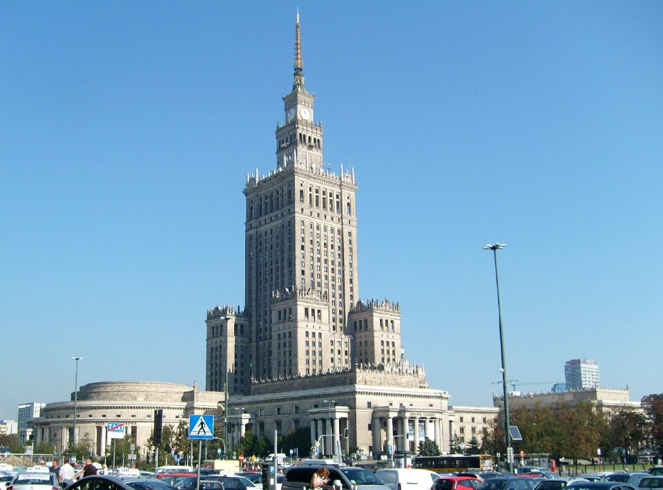 Warsaw the city centre monument