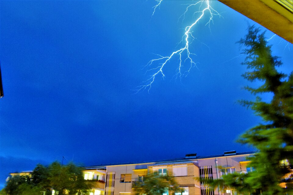 Lightning weather night