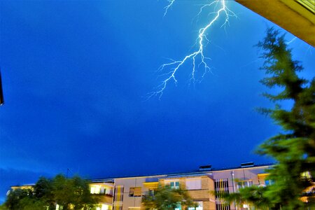 Lightning weather night photo