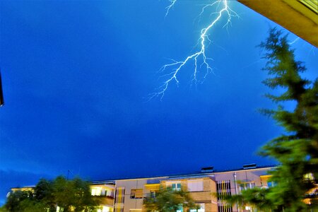 Lightning weather night