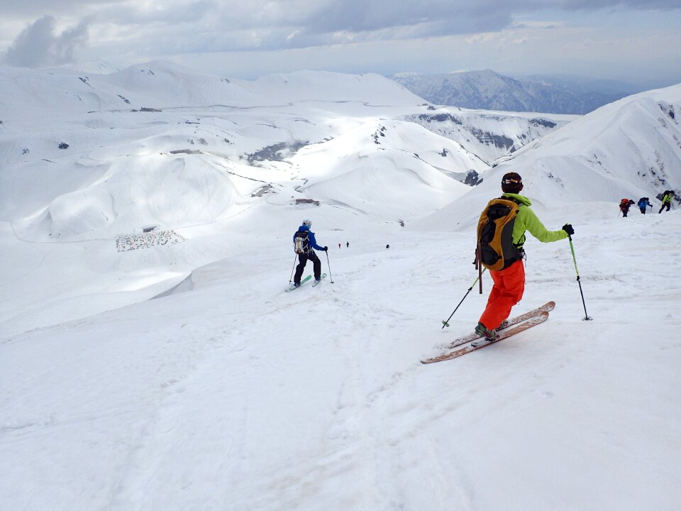 Mountain skiing alps snow mountain photo