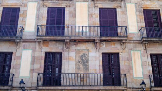 Window balconies figure