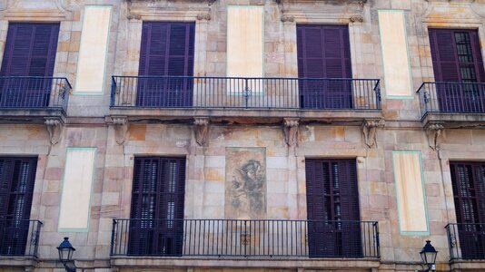 Window balconies figure photo