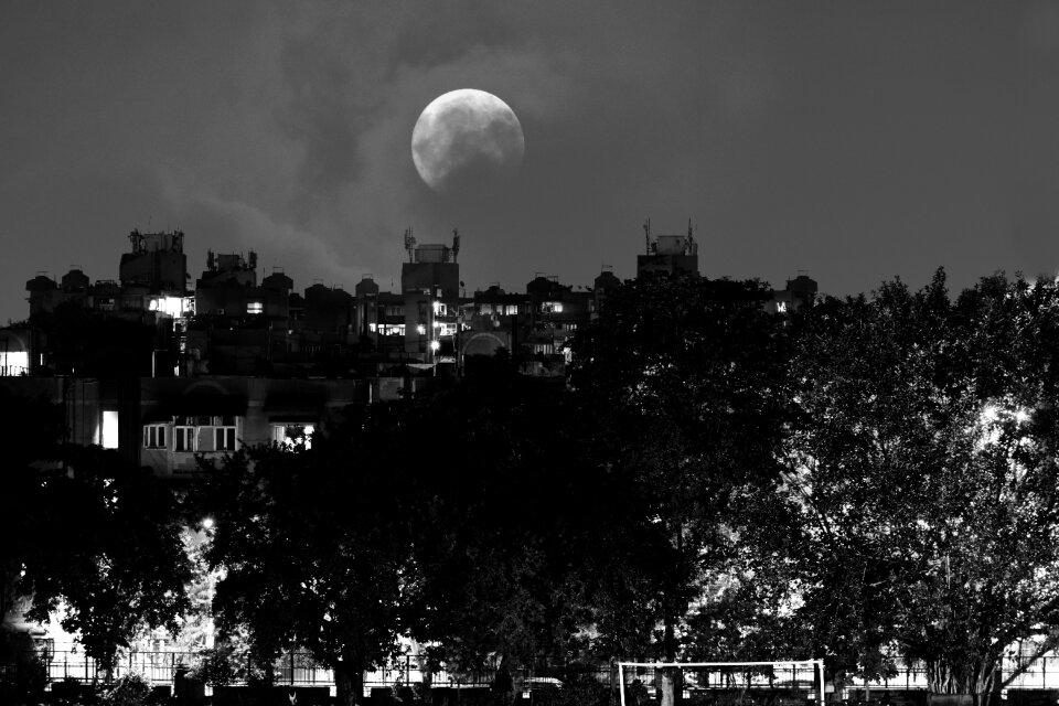 Full moon gray moon