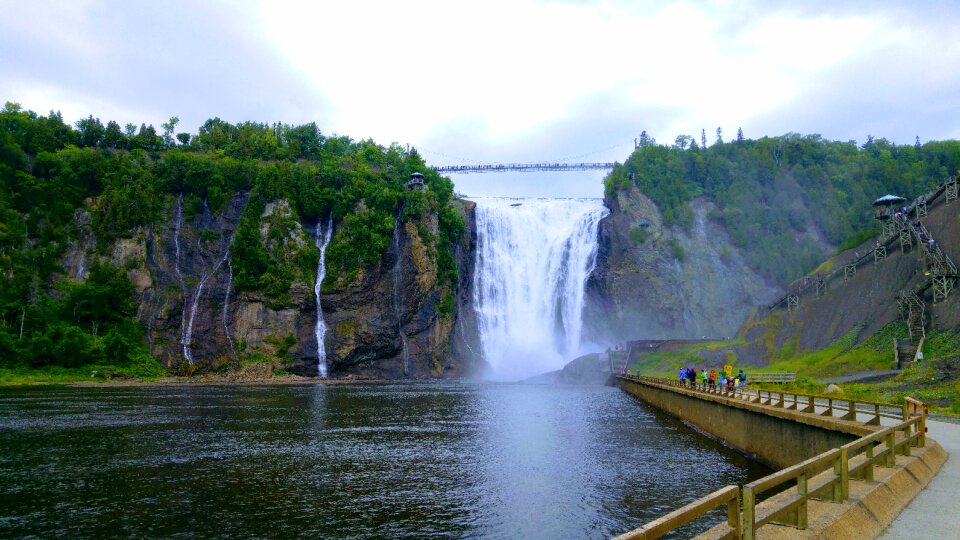 Nature cascade panorama