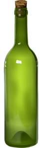 Empty bottle wine bottle of wine photo