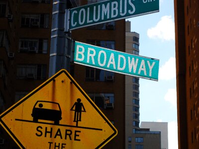 Signboard new york broadway