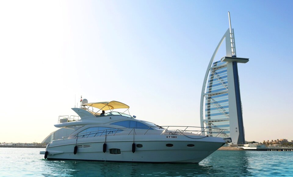 Yacht at burj al arab yacht tour dubai