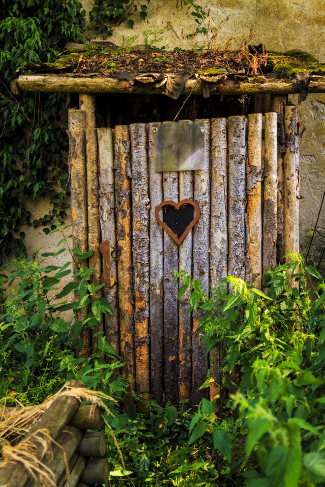 Toilet farm rustic