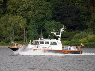 Elbe harbour entrance germany