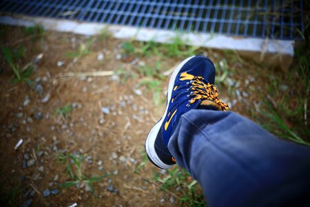 Sneaker foot thong photo
