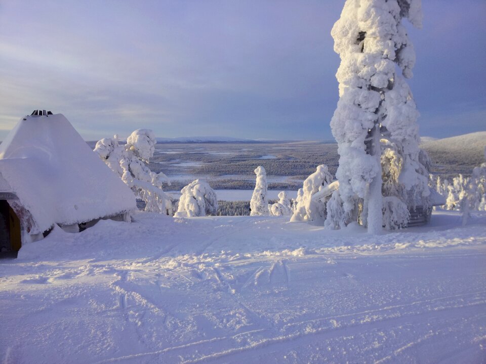 Skiing lapland finland