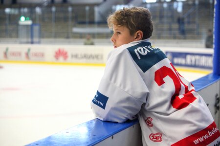Hockey player winter winter sports