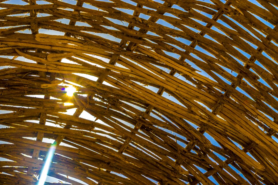 Hot umbrella the rays