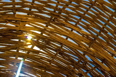 Hot umbrella the rays