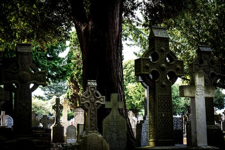 Cemetery cross celtic photo