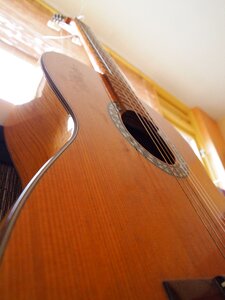 Music brown guitar