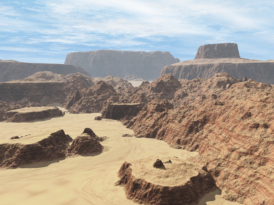 Landscape hot outside