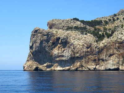 Mallorca rocky coast sea photo