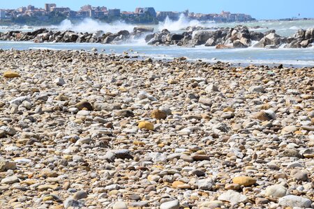 Summer beaches pebbles