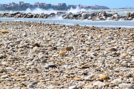 Summer beaches pebbles photo