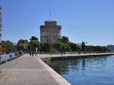Europe mediterranean white tower