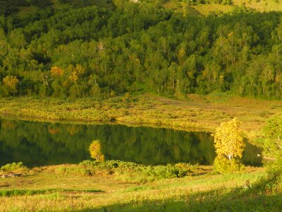 Autumn fall colors clouds photo