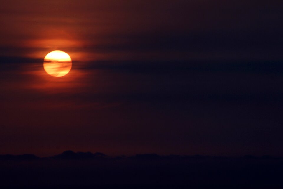 Sun mountains sunset photo