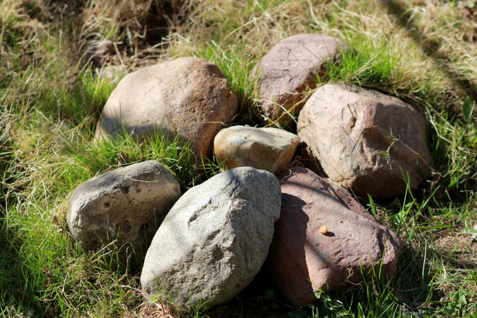 Dacha grass stone