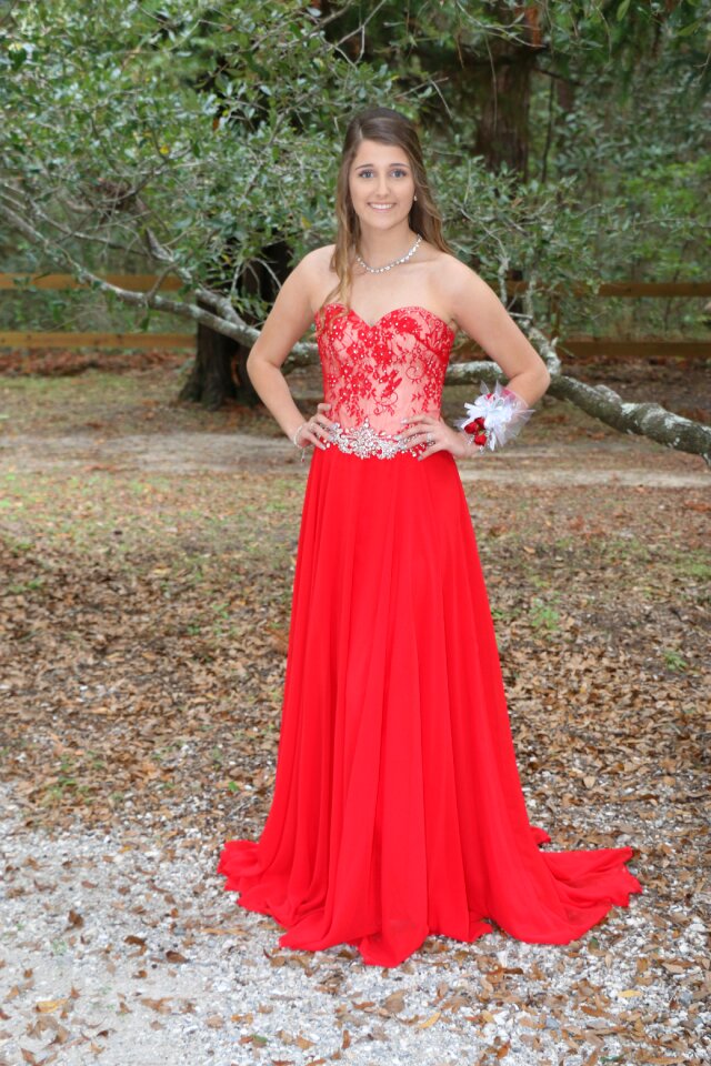 Female prom dress elegant