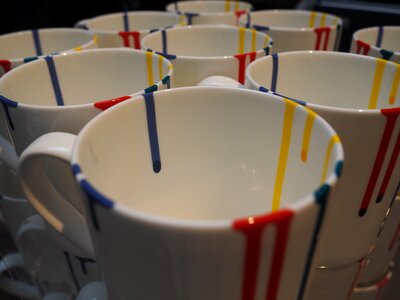 Cups color exhibition